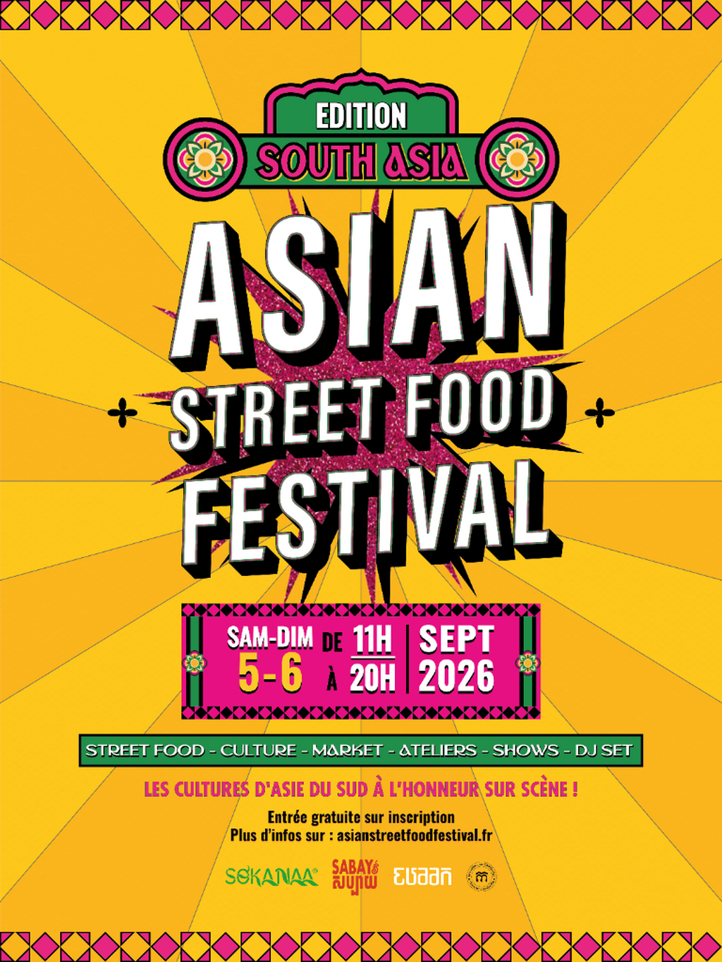 ASIAN STREET FOOD FESTIVAL (6e &eacute;dition) | 5 et 6 septembre 2026 | Infos et inscription gratuite