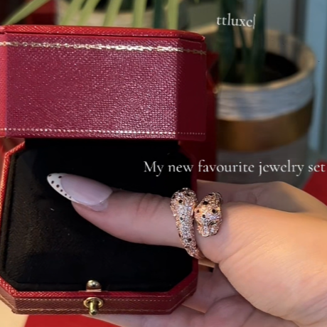 Cartier de panthere double ring ; create an account and use my discount - Lux