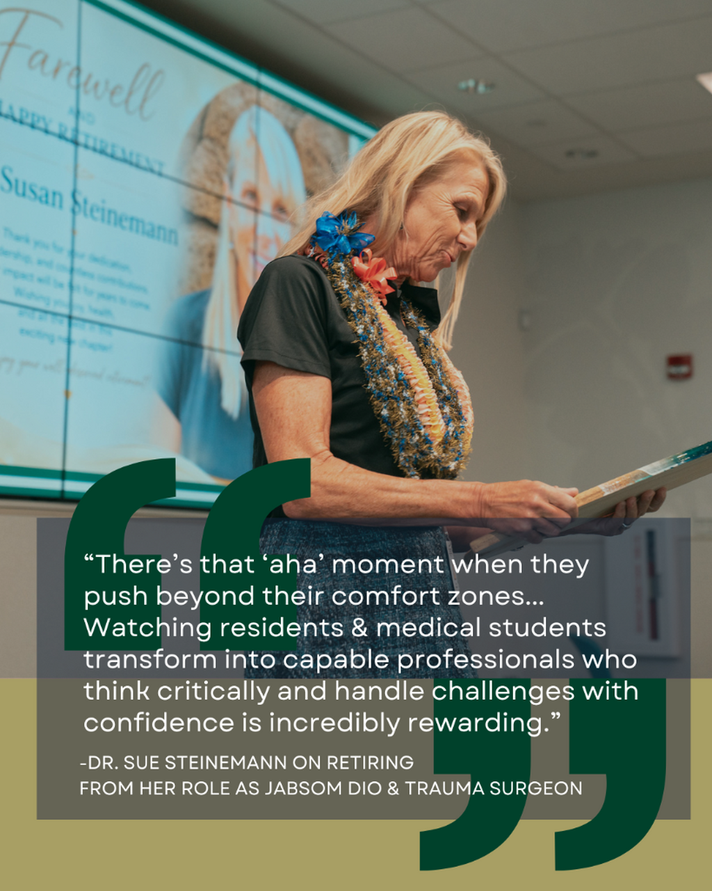 Dr. Sue Steinemann retires after decades in trauma surgery and medical education leadership