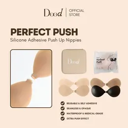 DOOD Perfect Push Adhesive Bra - Waterproof, Seamless, Sweatproof, Reusable, Lightweight, Strapless, Medical Grade, Available in Coco, Cream, and Coffee Shades