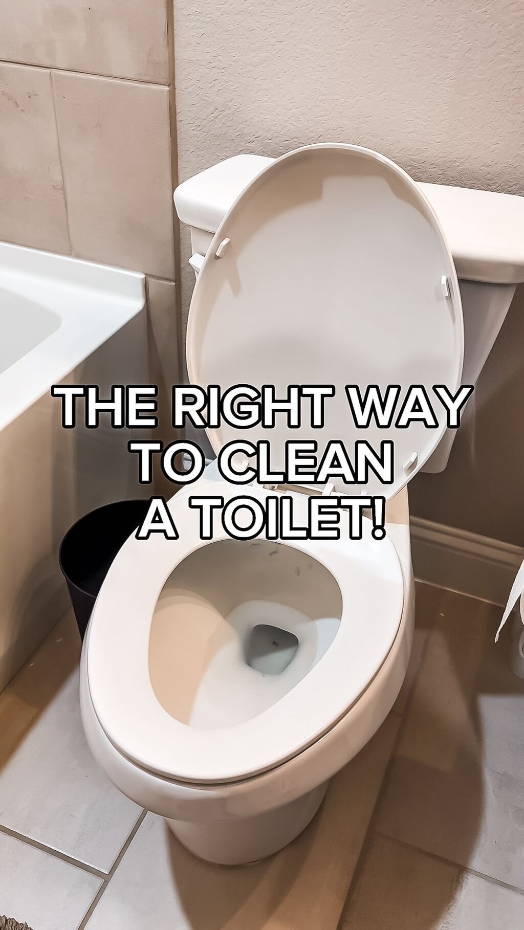 THE RIGHT WAY TO CLEAN A TOILET
