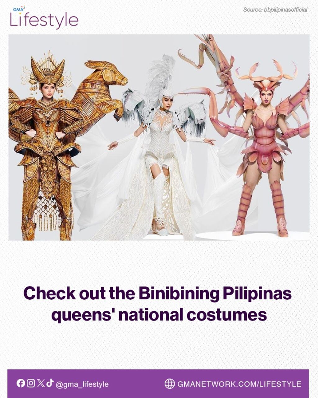 Check out the Binibining Pilipinas queens' national costumes
