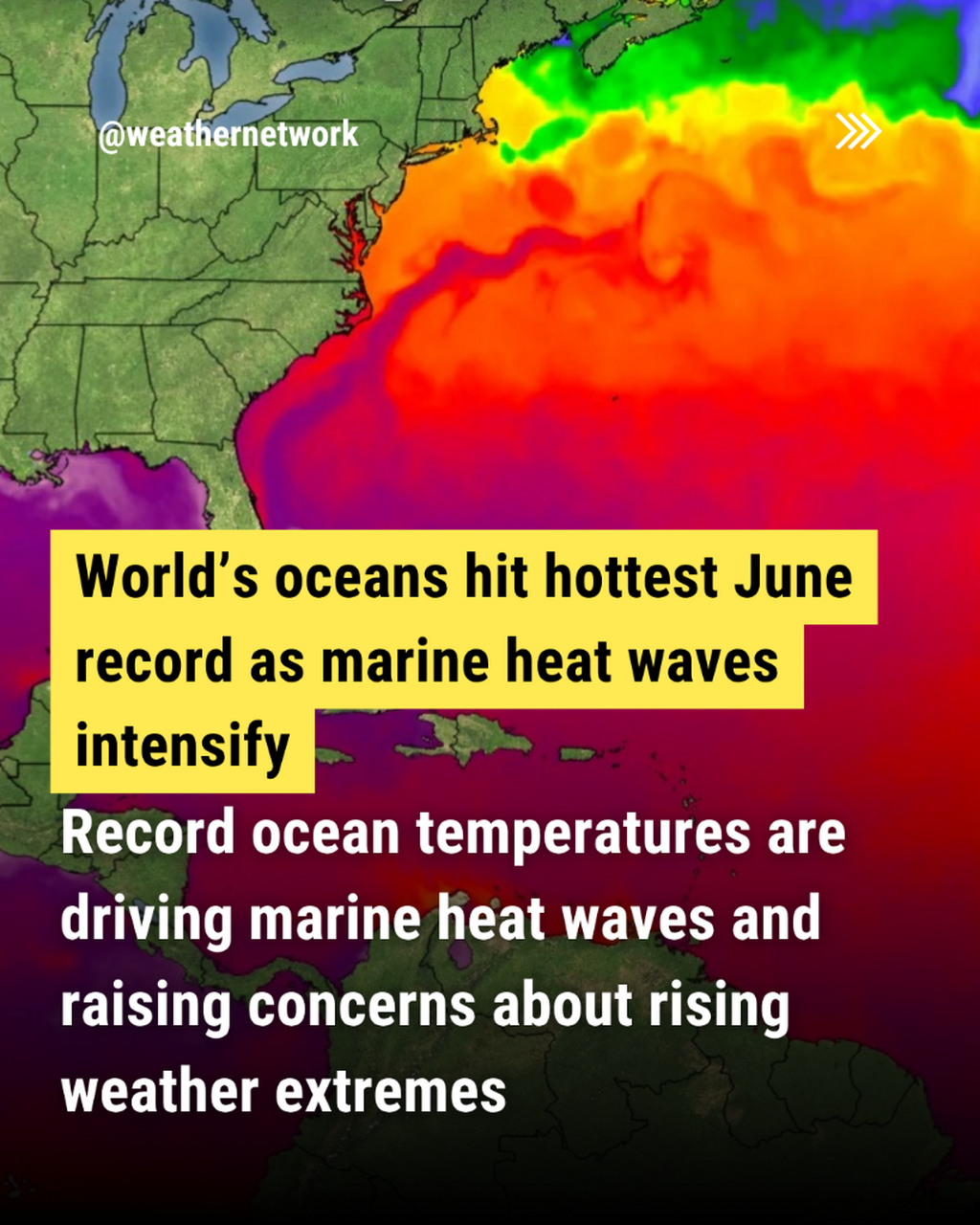 World&rsquo;s oceans hit hottest June record as marine heat waves intensify