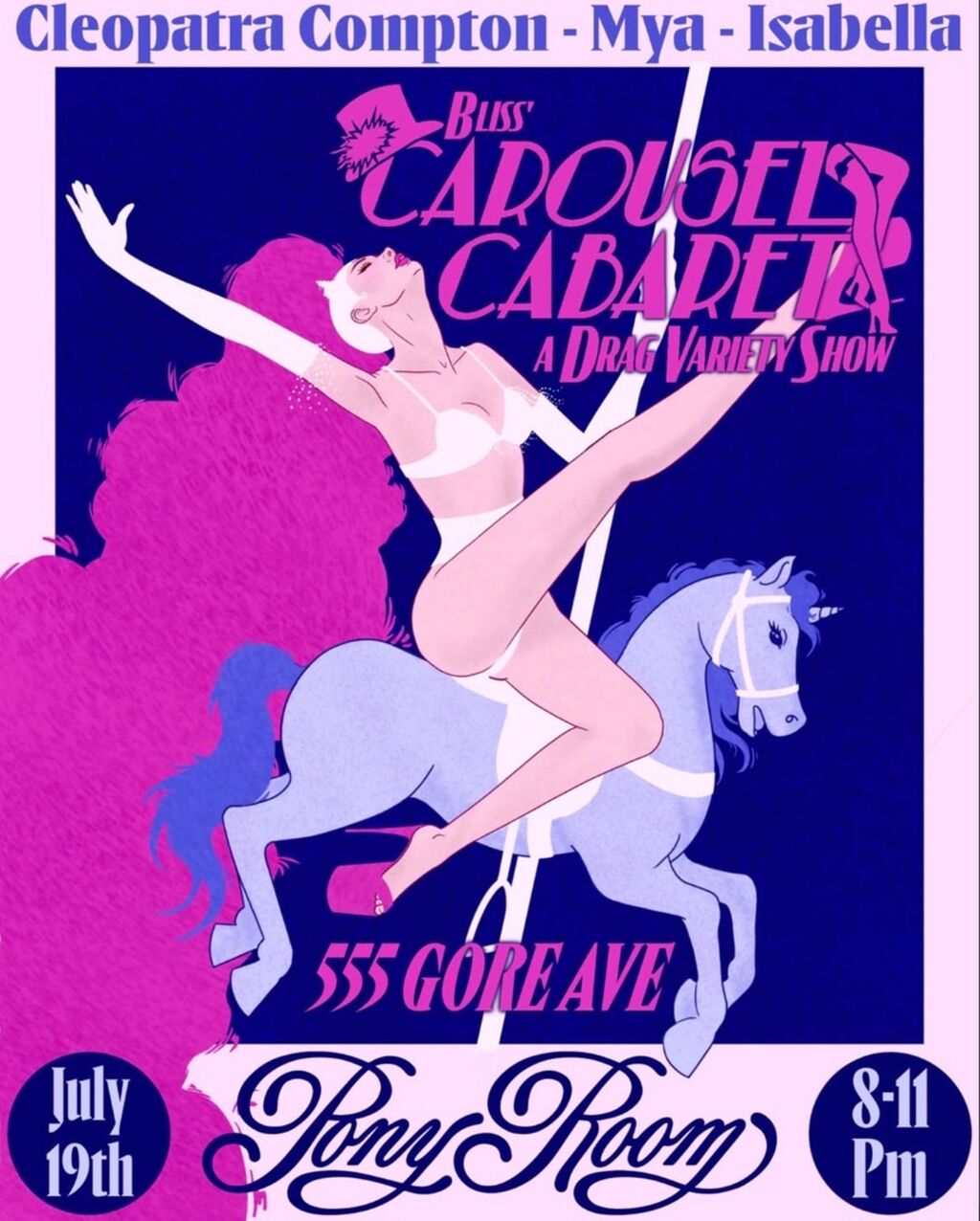 Bliss's Carousel Cabaret July 19