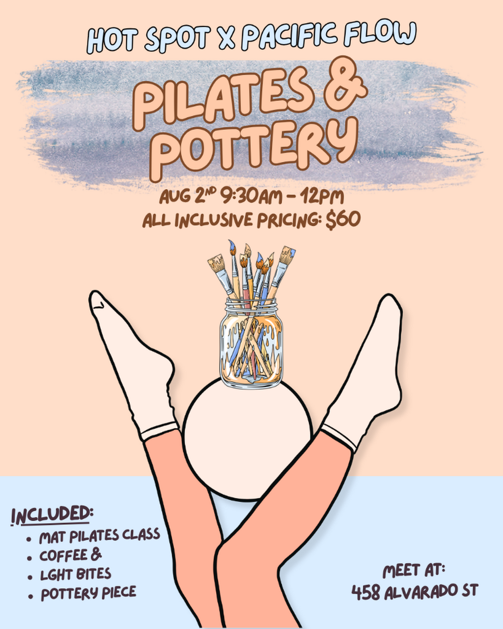 Pottery and Pilates 🎨✨ The Hot Spot x PFY Collab