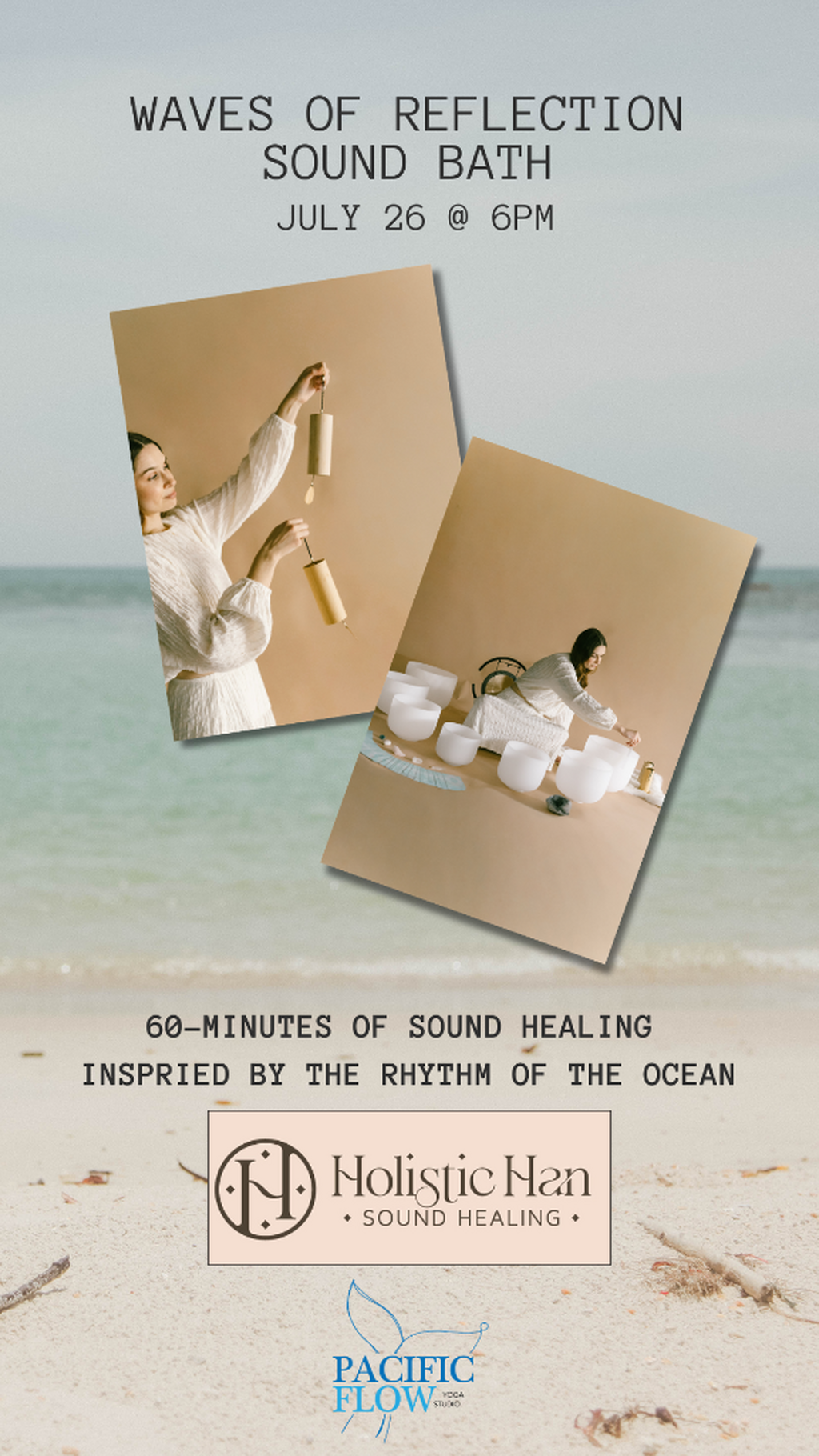 Waves of Reflection Sound Bath x Holistic Han 🌊🩵