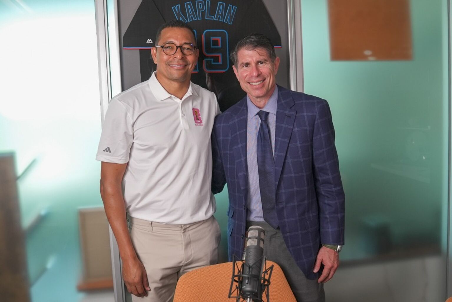 Dr. Kaplan Talks Football with Gilberto Silva