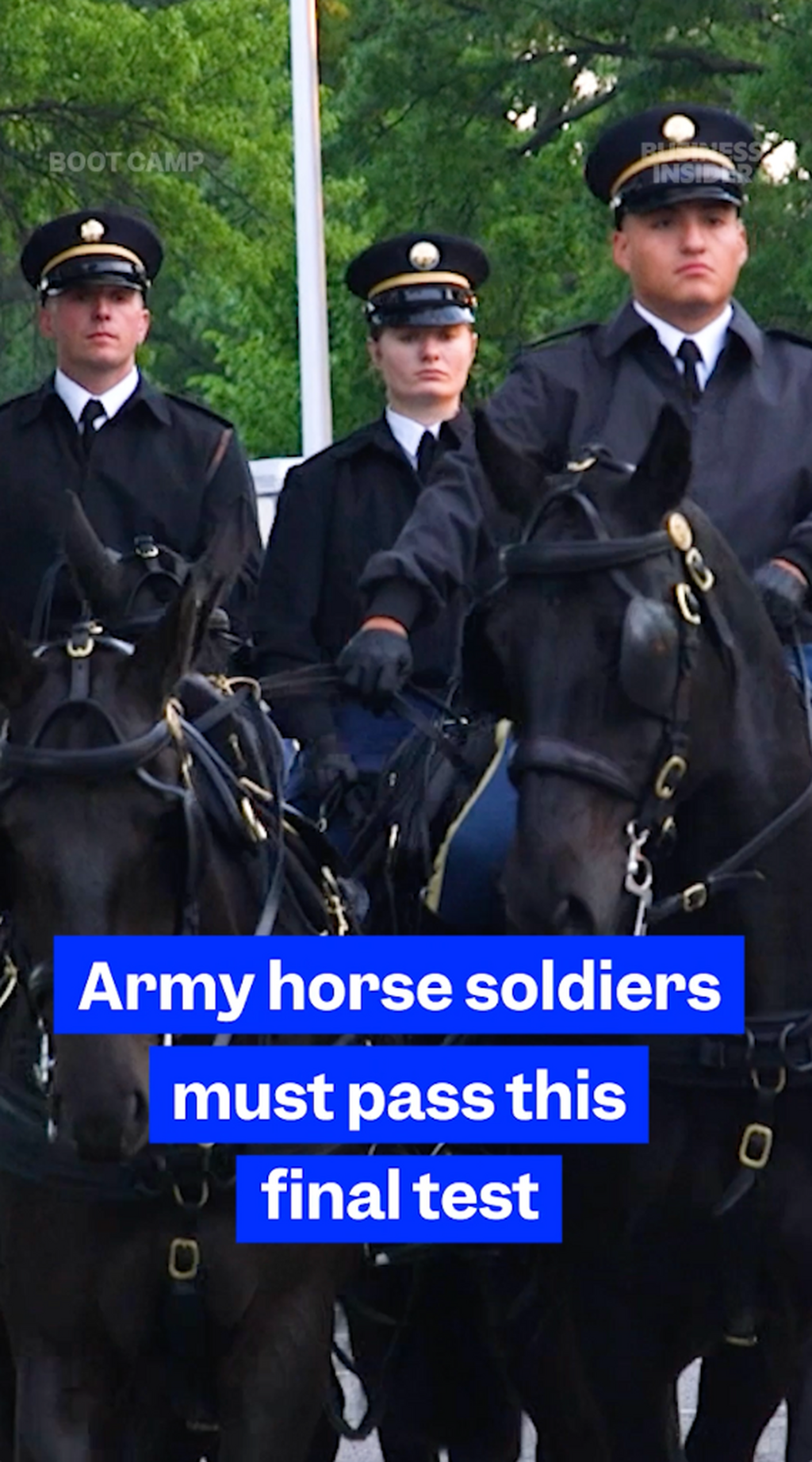 Army horse soldiers must pass this final test