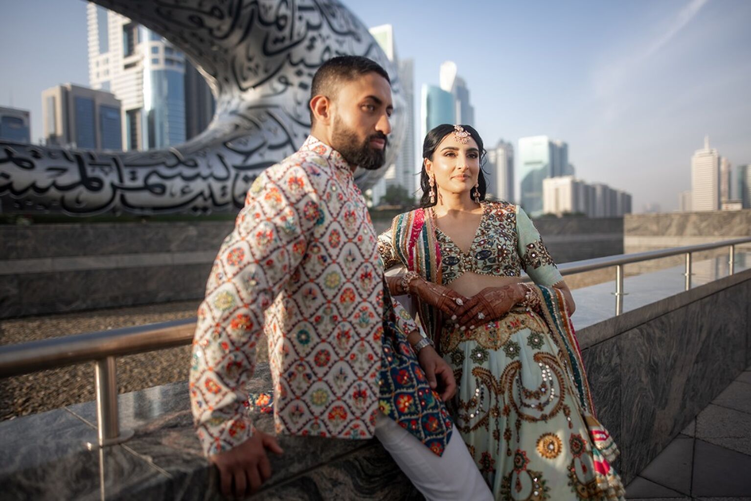 Samita and Kabir, Guru Nanak Darbar Gurudwara, Dubai
