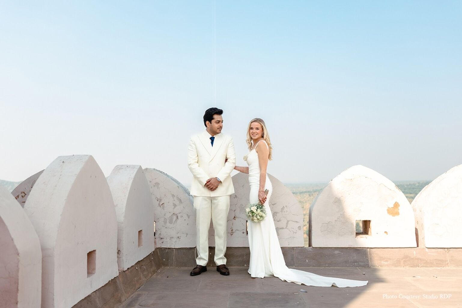Virginie and Vansh, Alila Fort Bishangarh, Rajasthan