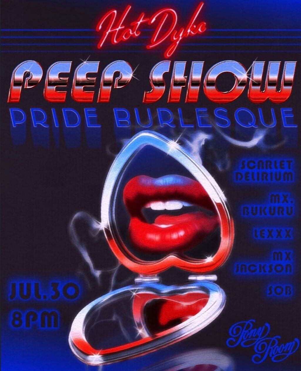 PRIDE Hot Dyke Peep Show Burlesque July 30