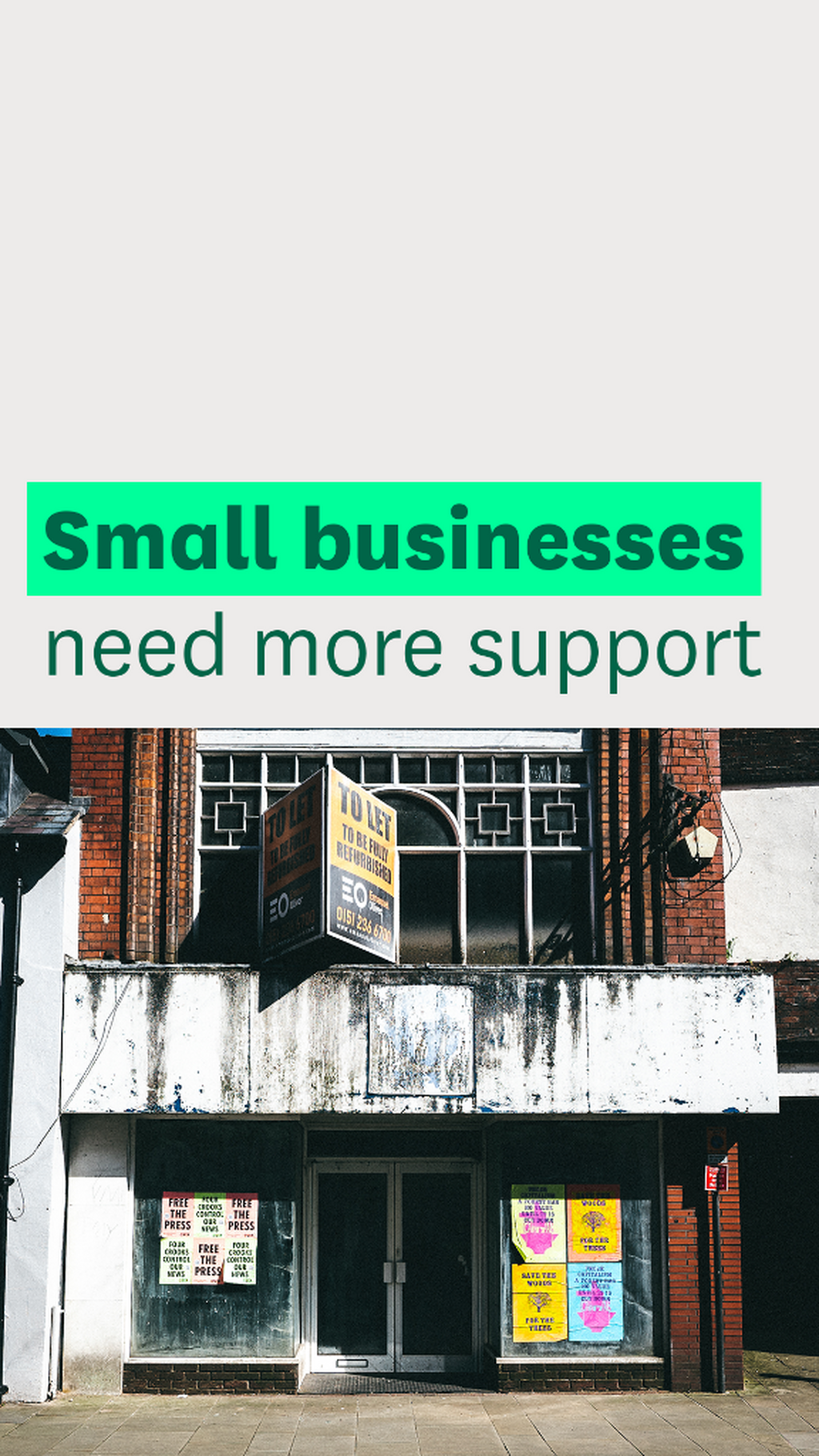 What does small business need to succeed?
