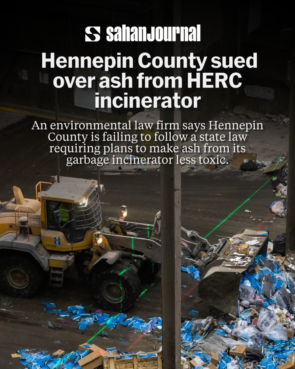 Environmentalists sue Hennepin County over ash from HERC trash incinerator
