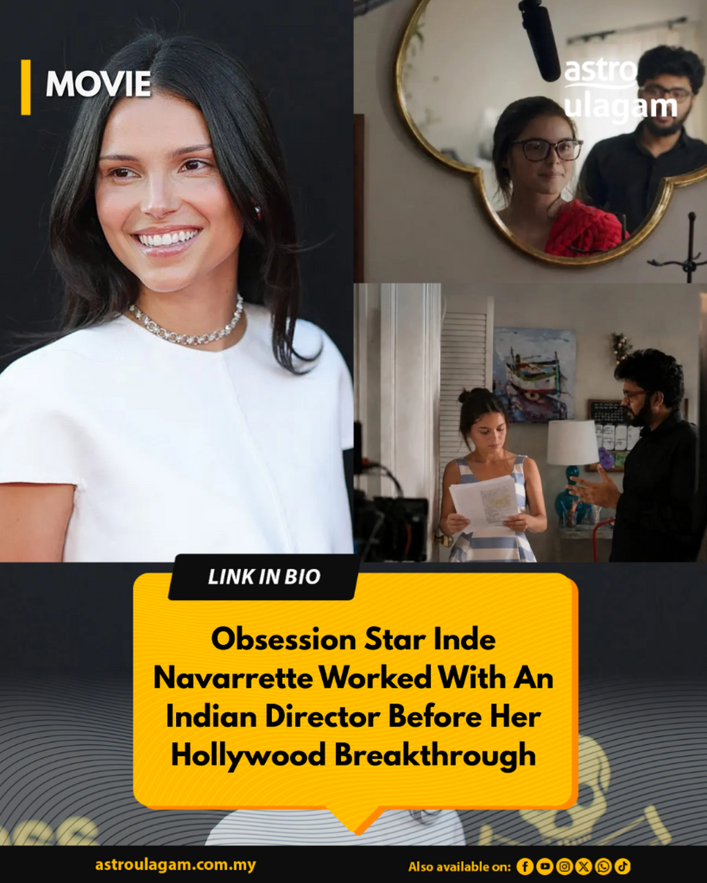 Obsession Star Inde Navarrette Worked With An Indian Director Before Her Hollywood Breakthrough