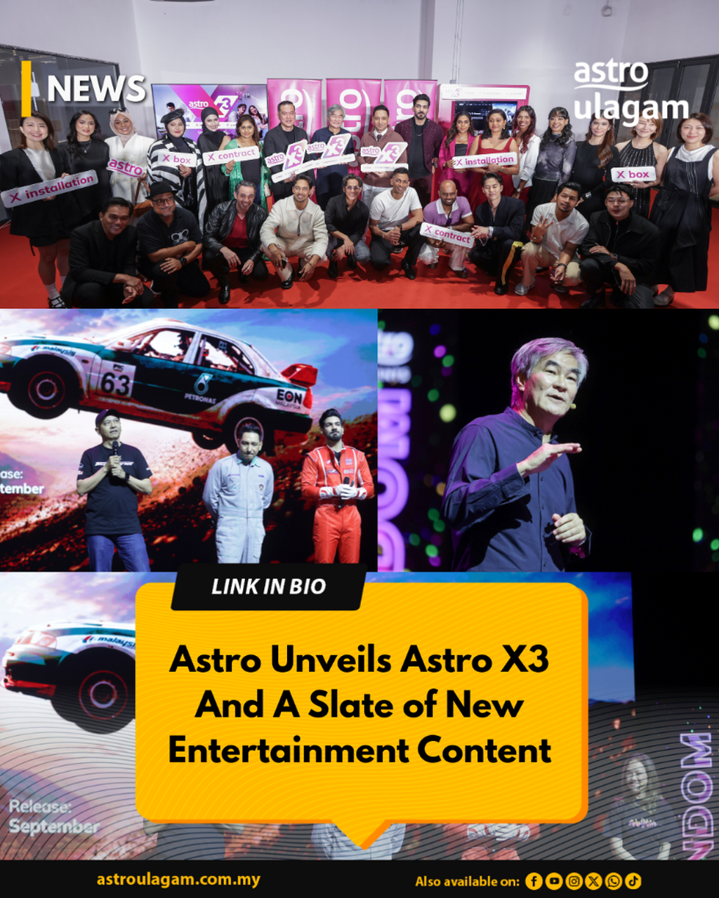 Astro Unveils Astro X3 and a Slate of New Entertainment Content