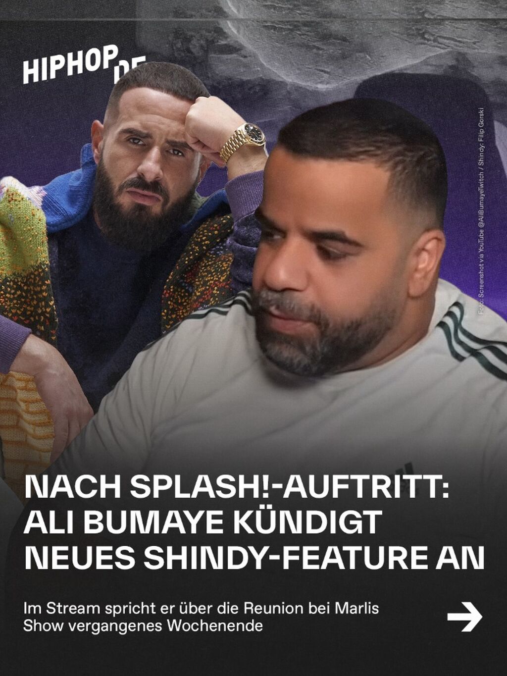 Nach splash!-Auftritt: Ali Bumaye k&uuml;ndigt neues Shindy-Feature an