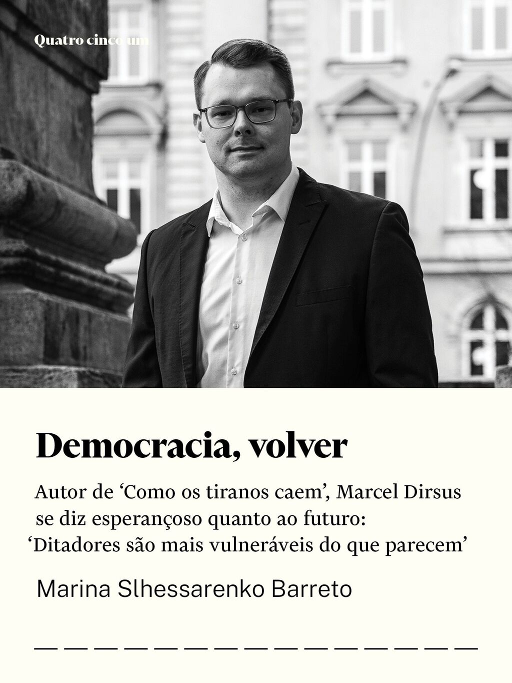 Democracia, volver | Marina Slhessarenko Barreto