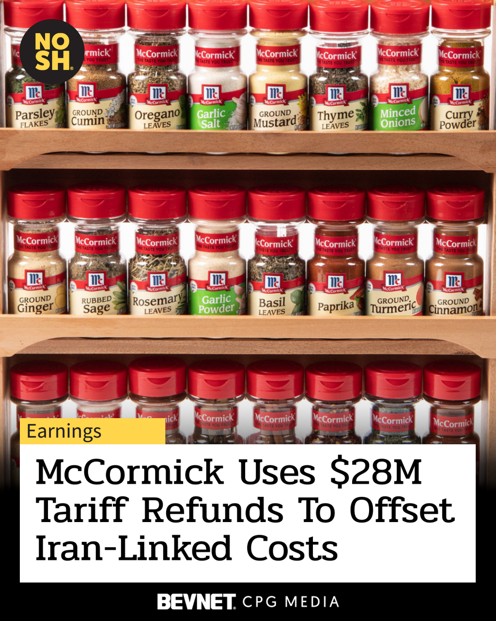 McCormick Uses $28M Tariff Windfall to Counter Iran-Linked Cost Pressures