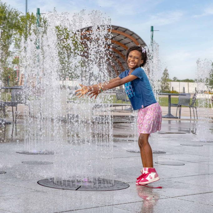 Free splash pads and play fountains around Dallas-Fort Worth