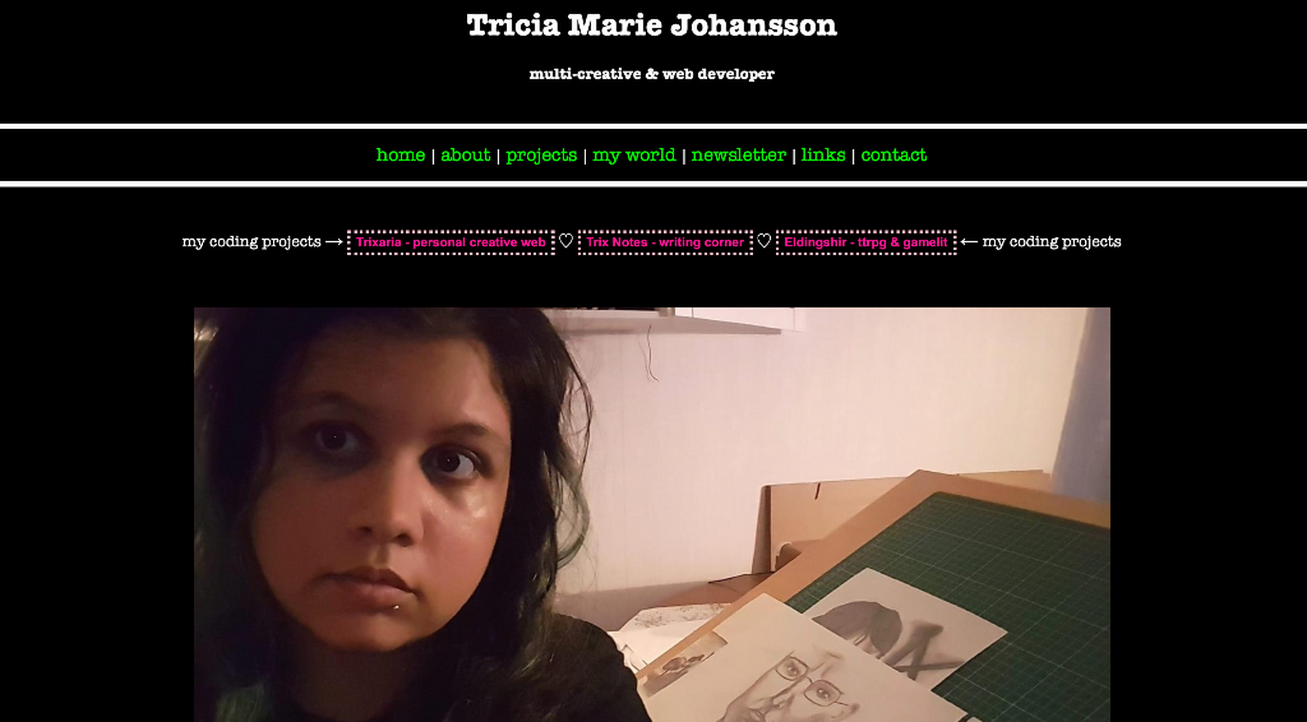 triciamarie.dev - coding portfolio
