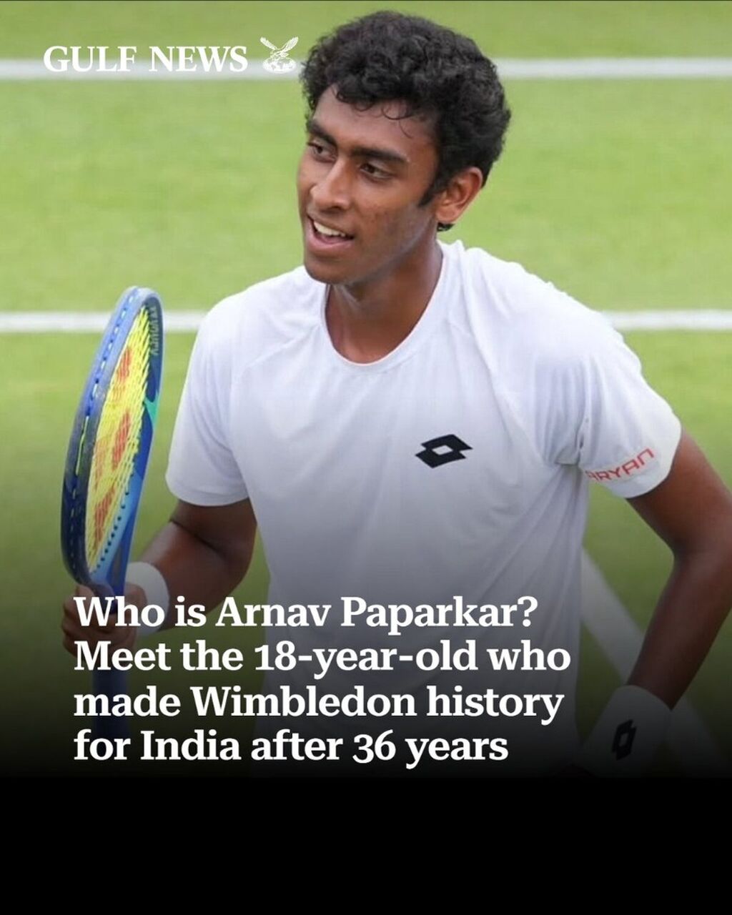 Meet Arnav Paparkar, the 18-year-old serving up history for India in Wimbledon junior quarter-finals