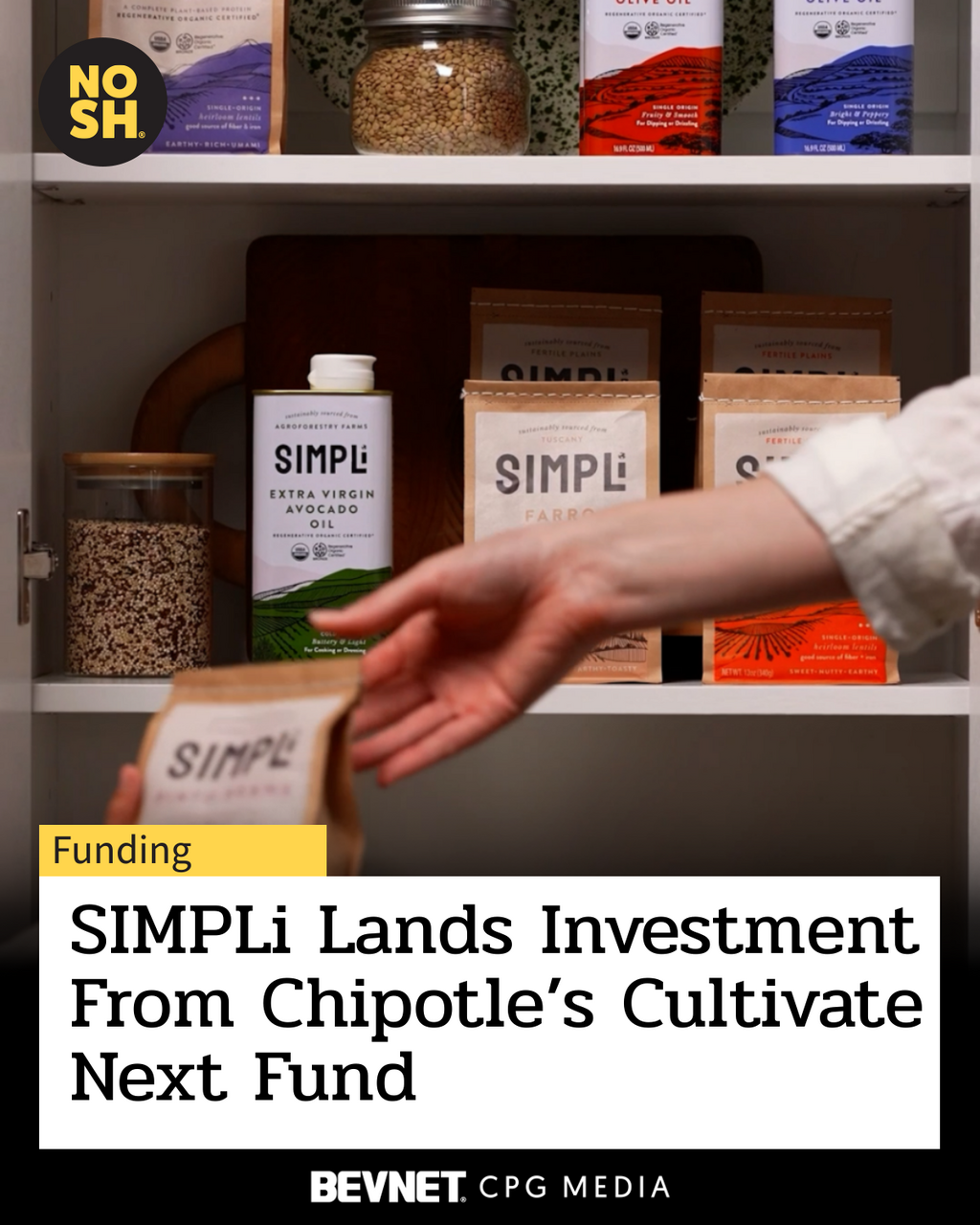 SIMPLi Secures Investment From Chipotle&rsquo;s Cultivate Next Fund