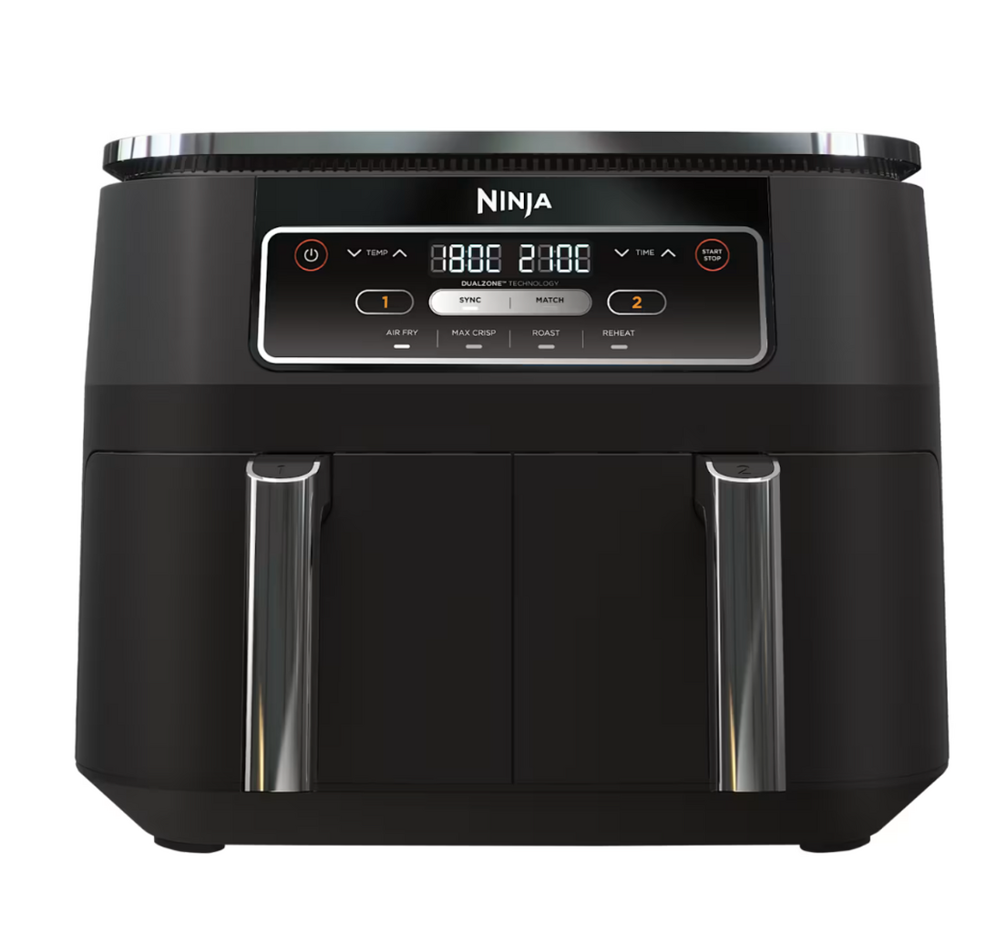 MEGA DEAL bei Ninja! Die Doppelkammer-Hei&szlig;luftfritteuse f&uuml;r 99,99&euro; statt 179,99&euro; mit dem Code: RENE-AF200 
