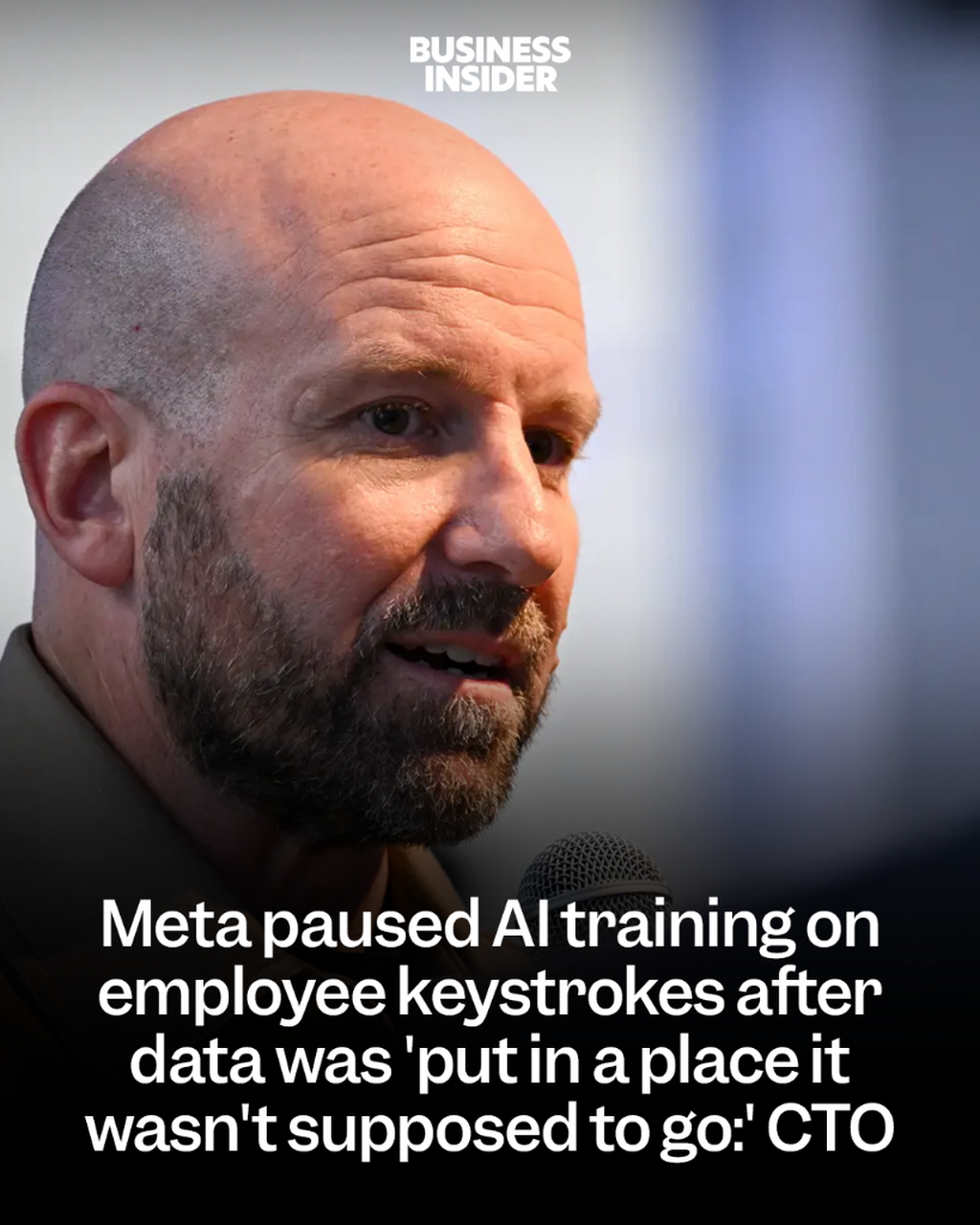 Meta paused AI training on employee keystrokes after data was 'put in a place it wasn't supposed to go:' CTO