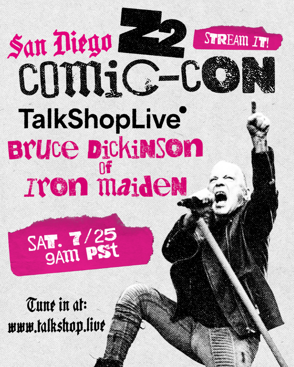 BRUCE DICKINSON TALKSHOPLIVE