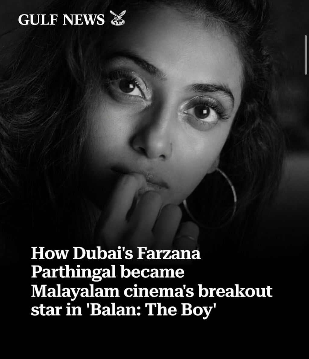 How Dubai's Farzana Parthingal became Malayalam cinema's breakout star in 'Balan: The Boy'