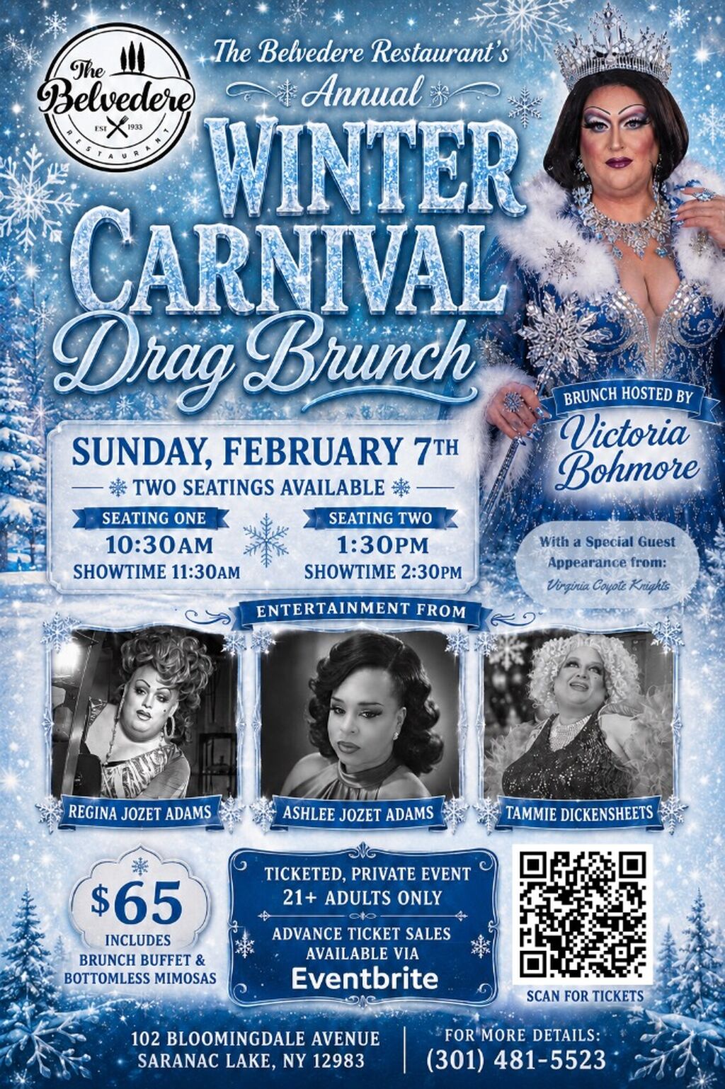 2027 Saranac Lake Winter Carnival Drag Brunch