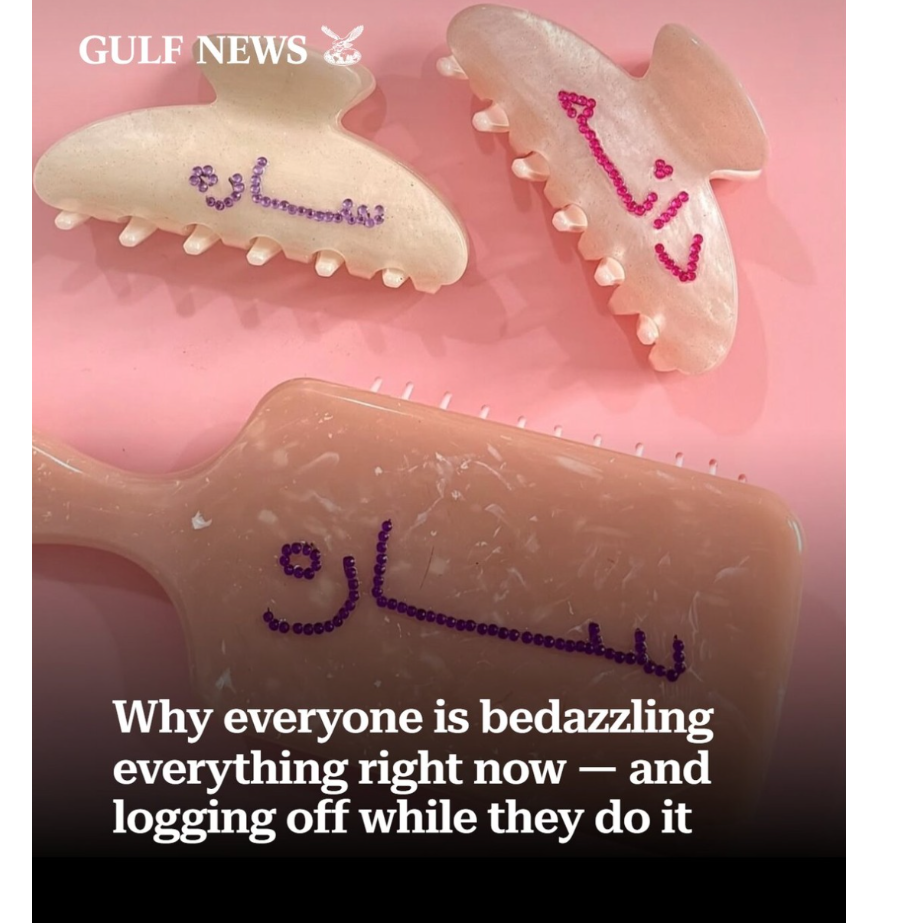 Why everyone is bedazzling everything right now - and logging off while they do it