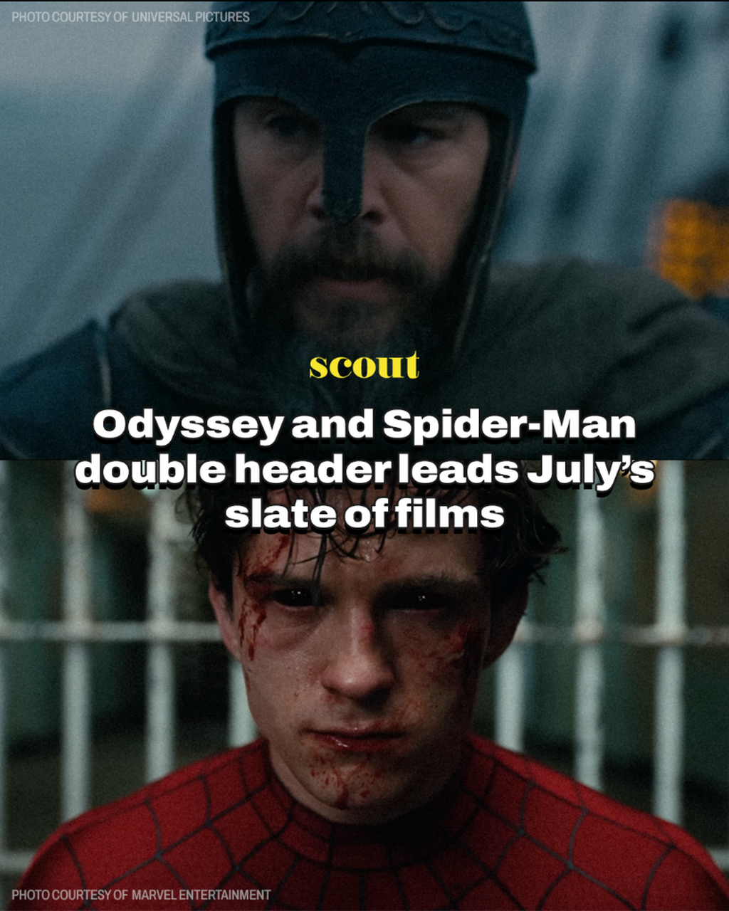 Odyssey and Spider-Man double header leads July&rsquo;s slate of films