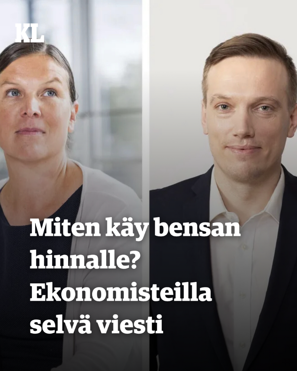 Miten k&auml;y bensalle ja koroille? Ekonomisteilla selv&auml; viesti