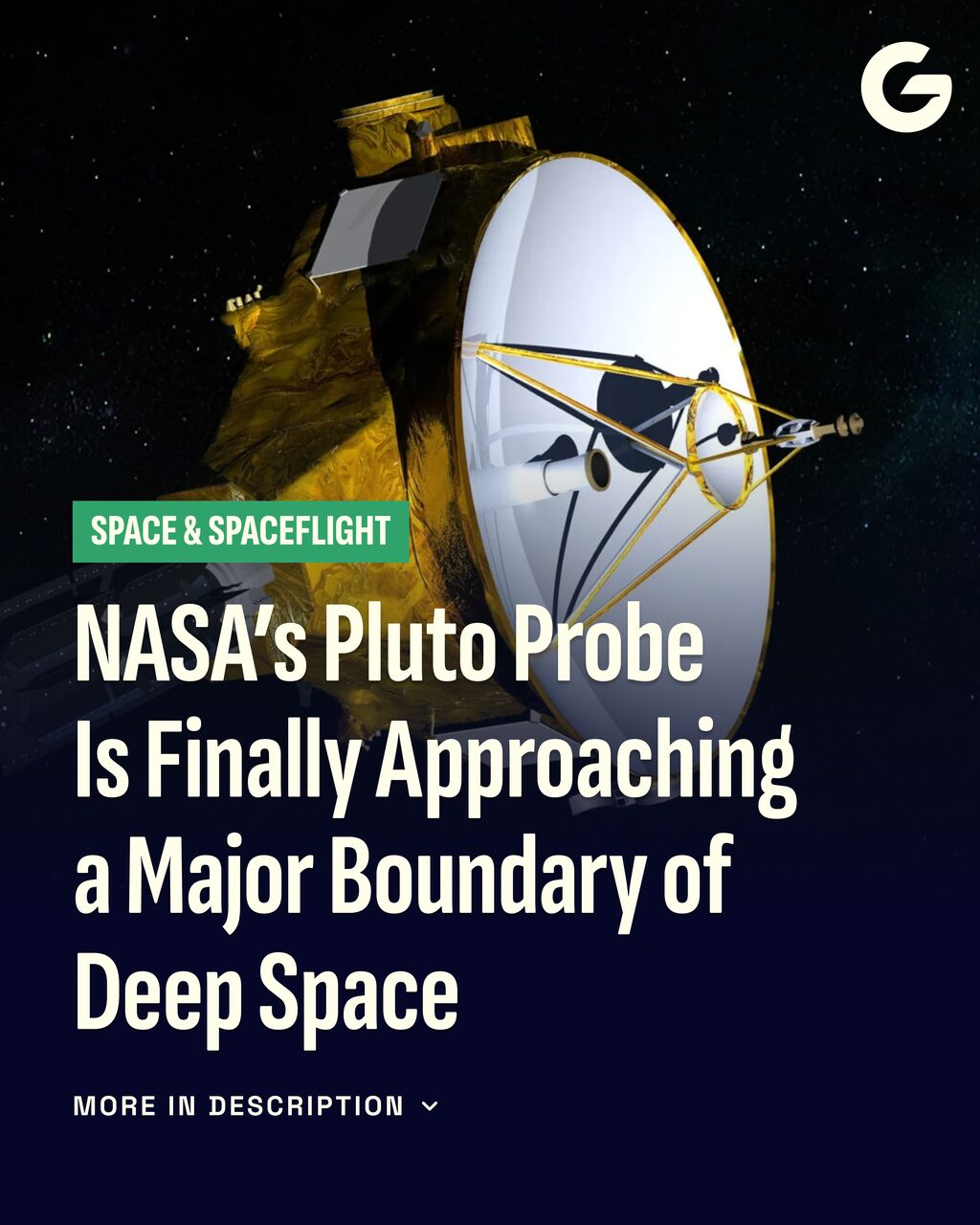 NASA&rsquo;s Pluto Probe Is Finally Approaching a Major Boundary of Deep Space