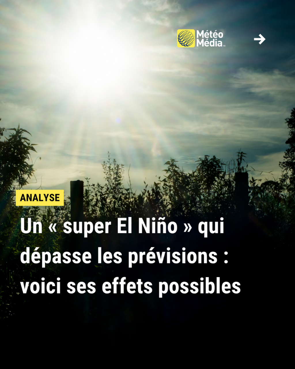 Un super El Ni&ntilde;o qui d&eacute;passe les pr&eacute;visions : voici ses possibles effets