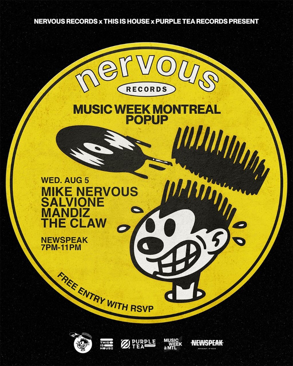 Nervous Records Popup | Aug 5 | FREE