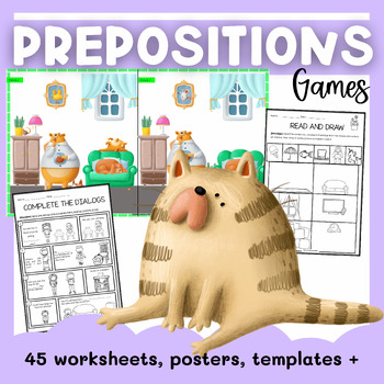 Prepositions Phrases Activities: Worksheets with Interactive PowerPoint Quiz