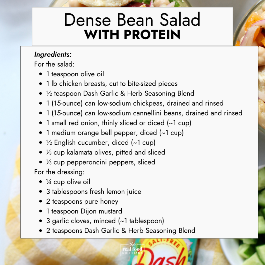 dense bean salad