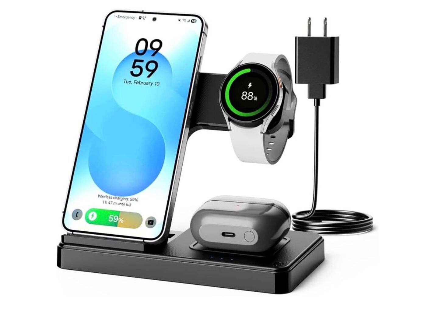 3-in-1 Charging Station for Samsung, Foldable Wireless Charger Stand for just $13.74, CODE: UUDEONGI
