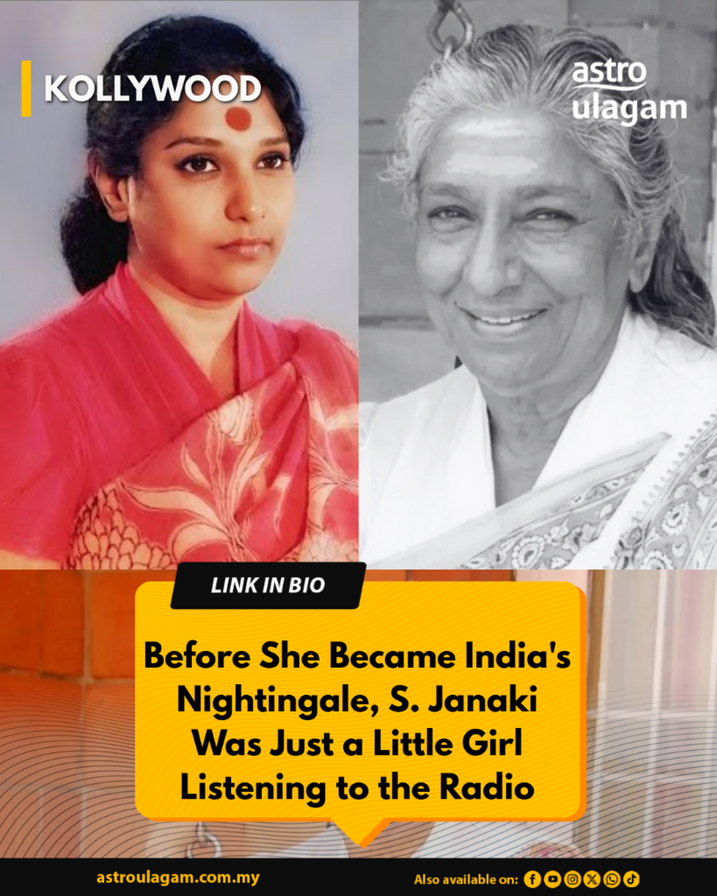 Before She Became India's Nightingale, S. Janaki Was Just a Little Girl Listening to the Radio