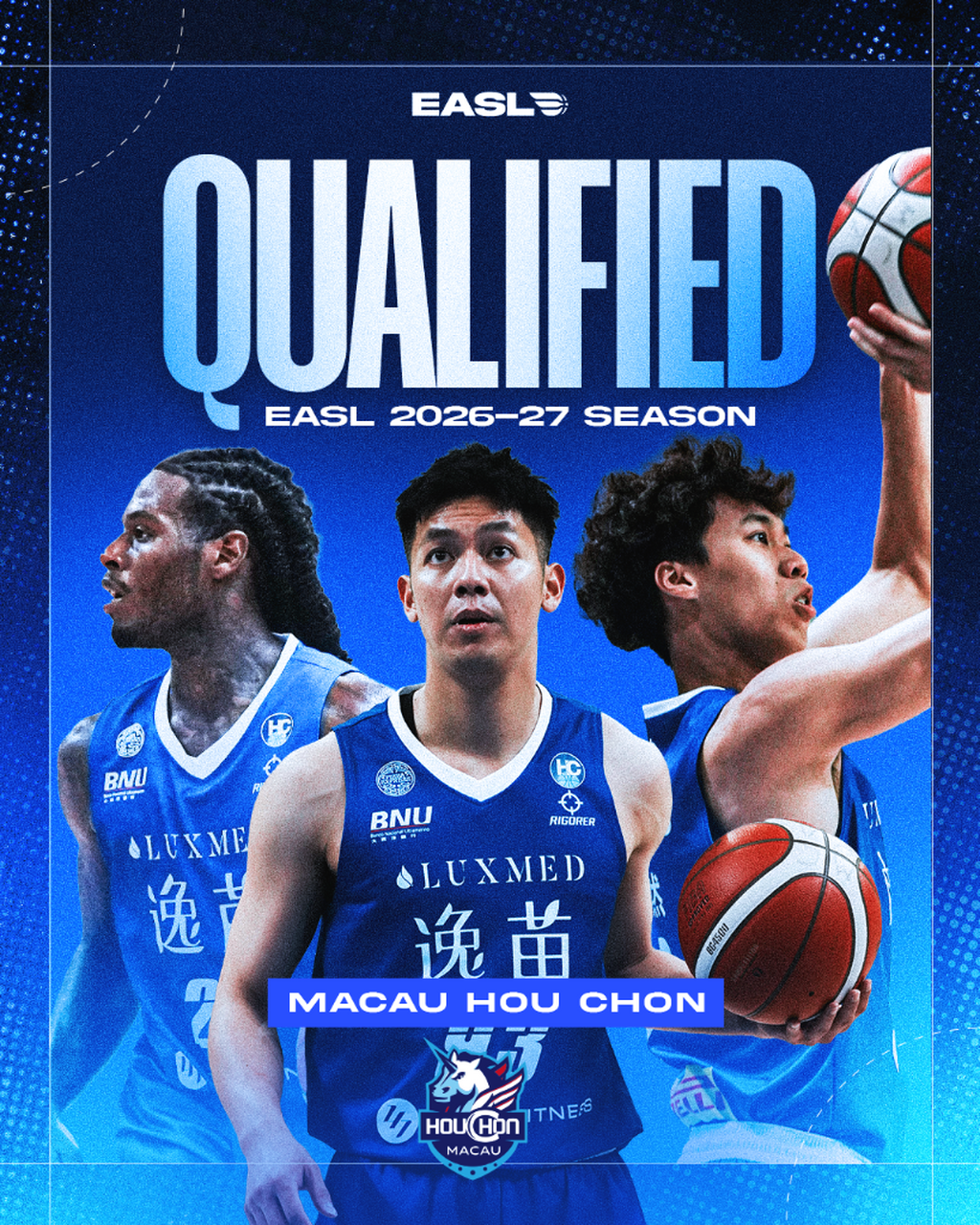 EASL 2026-27 QUALIFIED: Hou Chon Basketball Macau