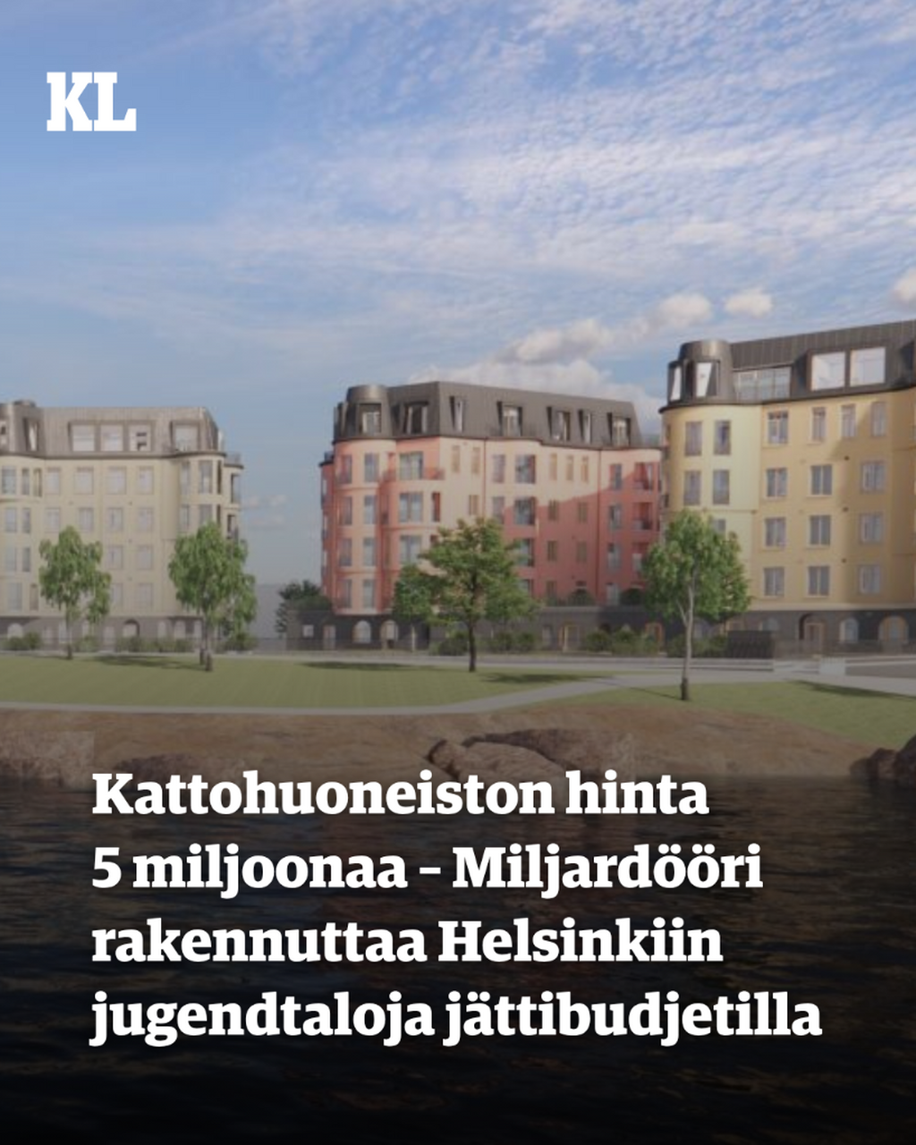 St1-miljard&ouml;&ouml;ri rakennuttaa helsinkil&auml;issaareen jugend-tyylin taloja j&auml;ttibudjetilla
