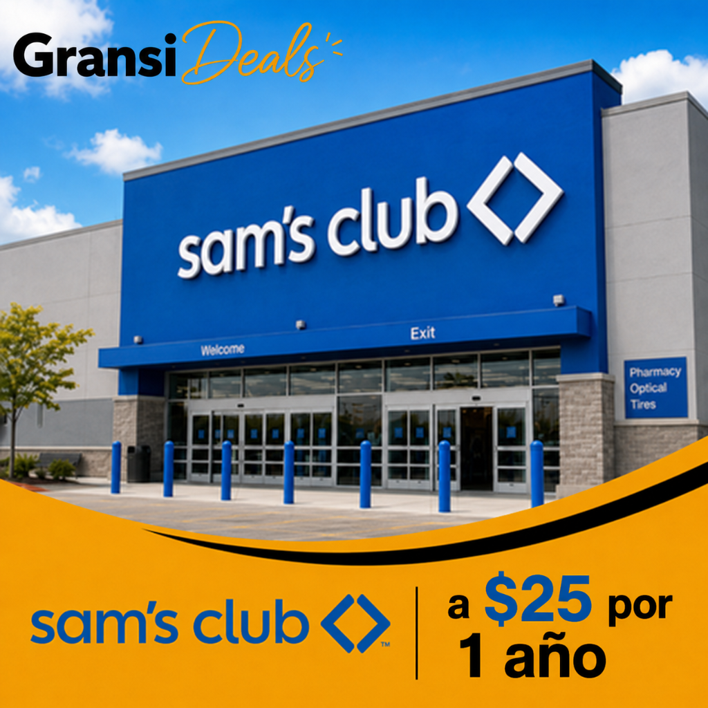 Membresia de Sam's Club por 1 ano solo $25