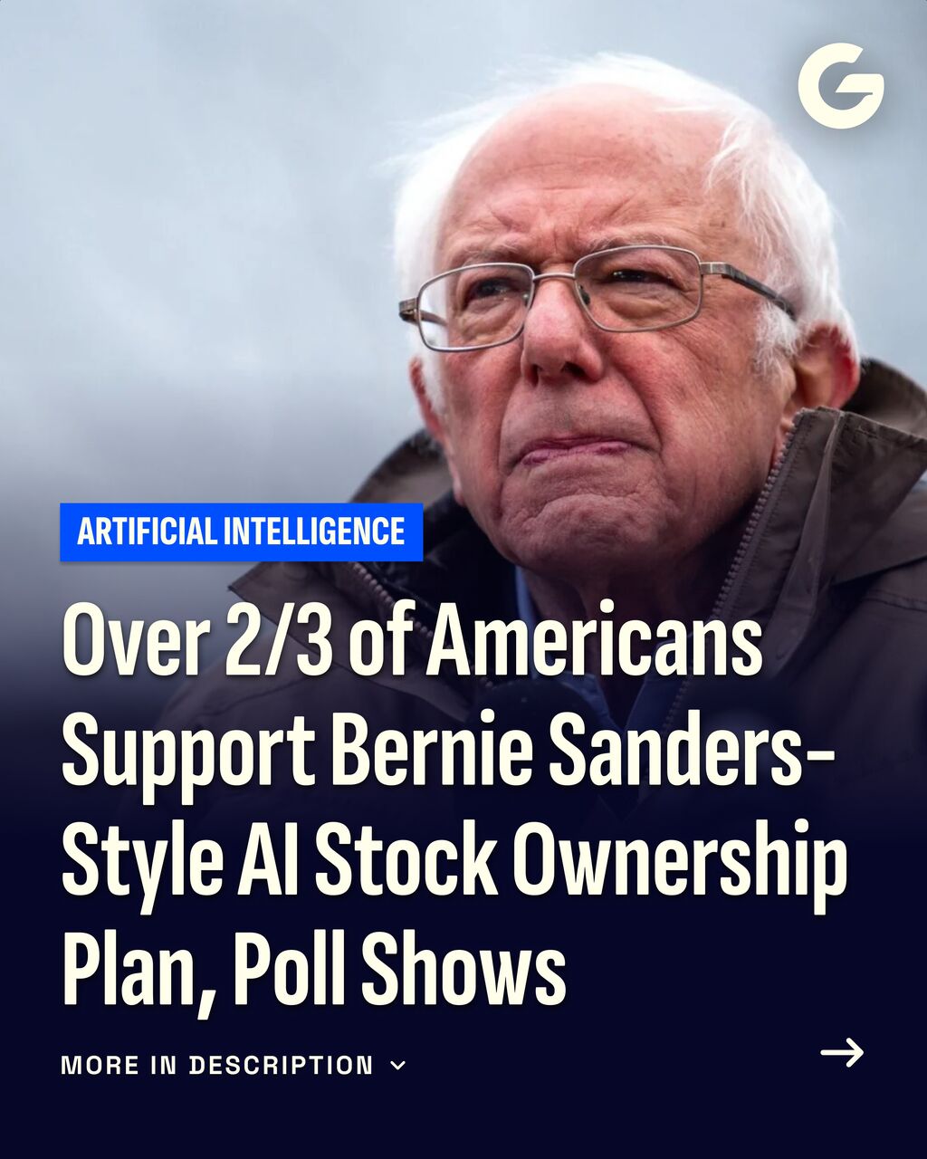Over 2/3 of Americans Support Bernie Sanders-Style AI Stock Ownership Plan, Poll Shows