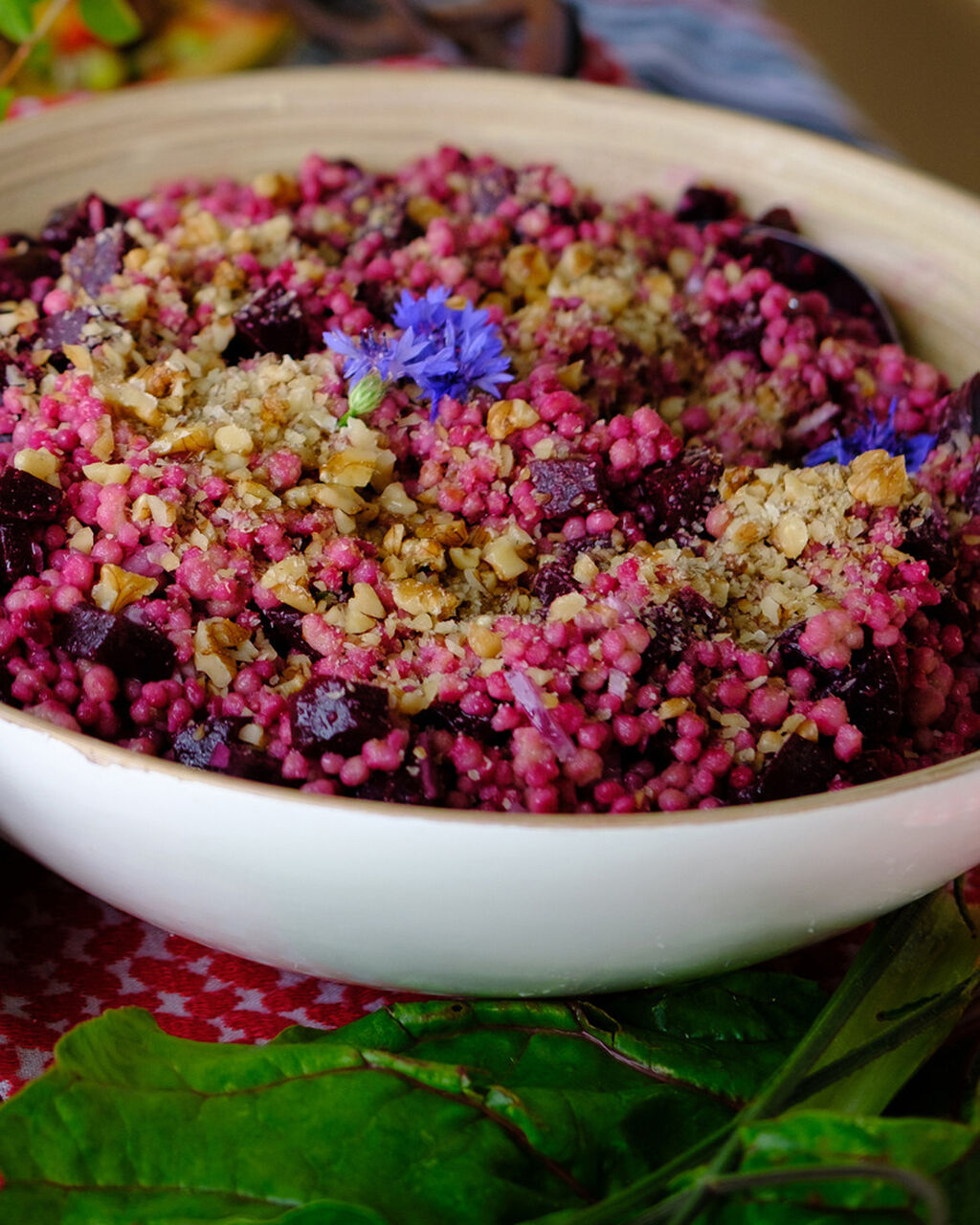 Sally Azzam's betroot maftoul salad 