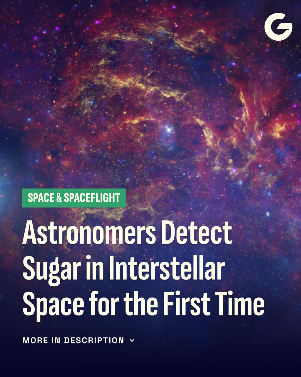 Astronomers Detect Sugar in Interstellar Space for the First Time