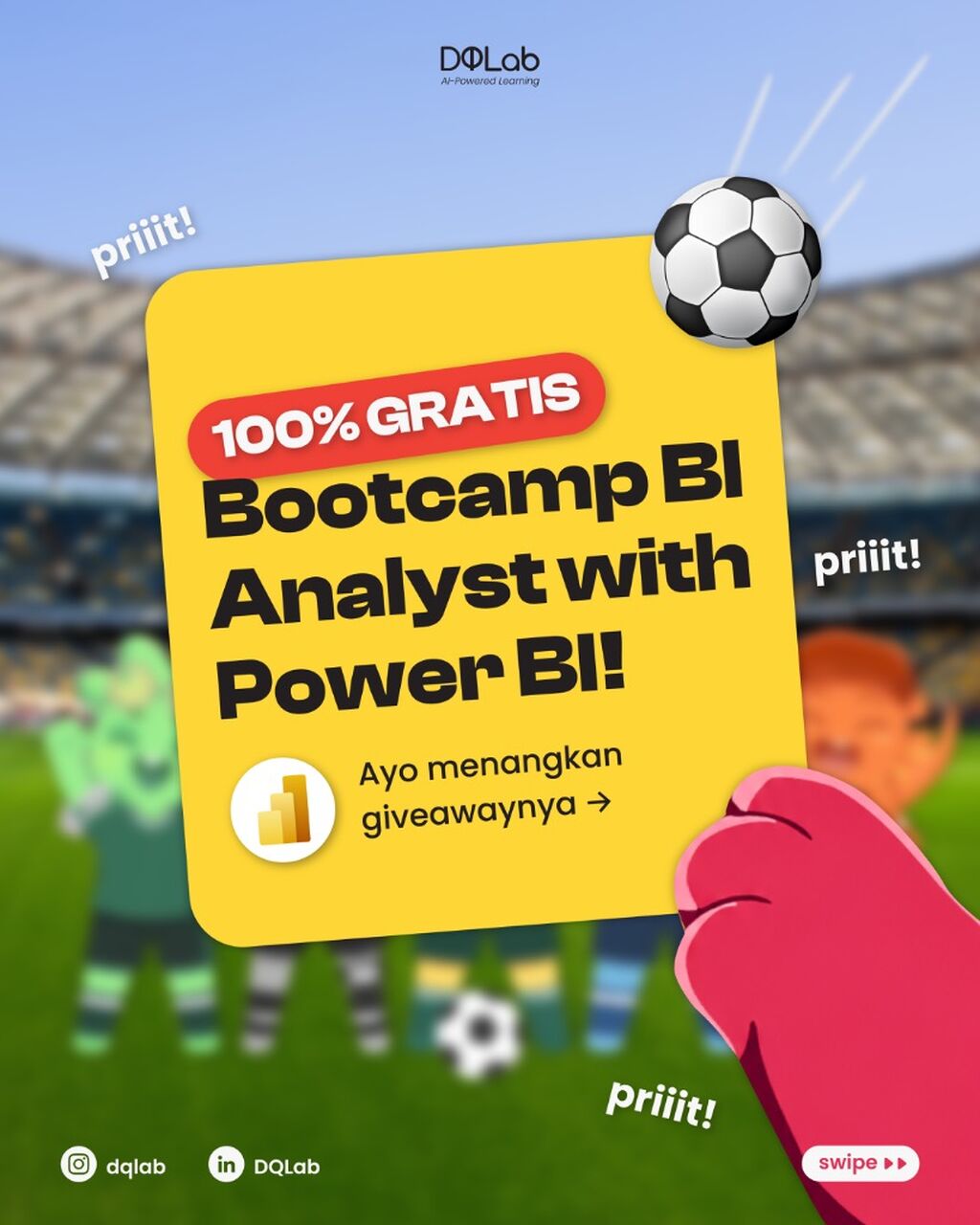 Giveaway Bootcamp Business Intelligence Analyst with Power BI!
