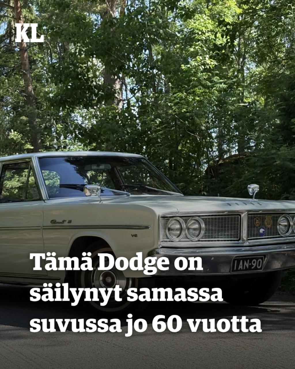 T&auml;m&auml; Dodge on s&auml;ilynyt samassa suvussa jo 60 vuotta &ndash; &rdquo;Isois&auml;n ajotyyli oli aika reipas&rdquo;