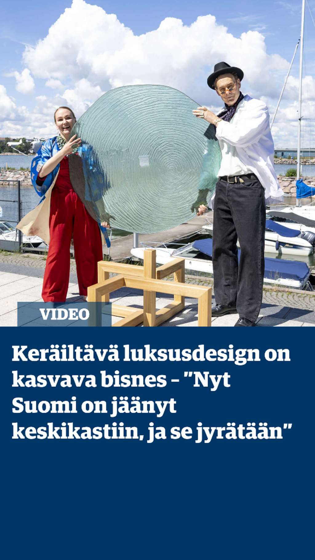 Ker&auml;ilt&auml;v&auml; luksusdesign on kasvava bisnes &ndash; &rdquo;Nyt Suomi on j&auml;&auml;nyt keskikastiin, ja se jyr&auml;t&auml;&auml;n&rdquo;